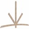 Ekena Millwork Alberta Smooth Timber Gable Bracket, Douglas Fir, 96"W x 60"H x 1 1/2"D x 3 1/2"F, 15/12 Pitch GBW096X60X0204ALB00SDF - alternate 2